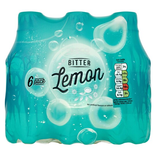 Tesco Bitter Lemon 6X250ml Tesco Groceries