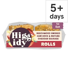 Higgidy Ham Hock & Cheddar Sausage Rolls x2 54g