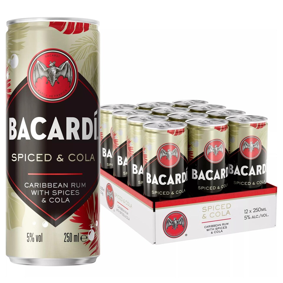 image 1 of Bacardi Spiced & Cola 250Ml