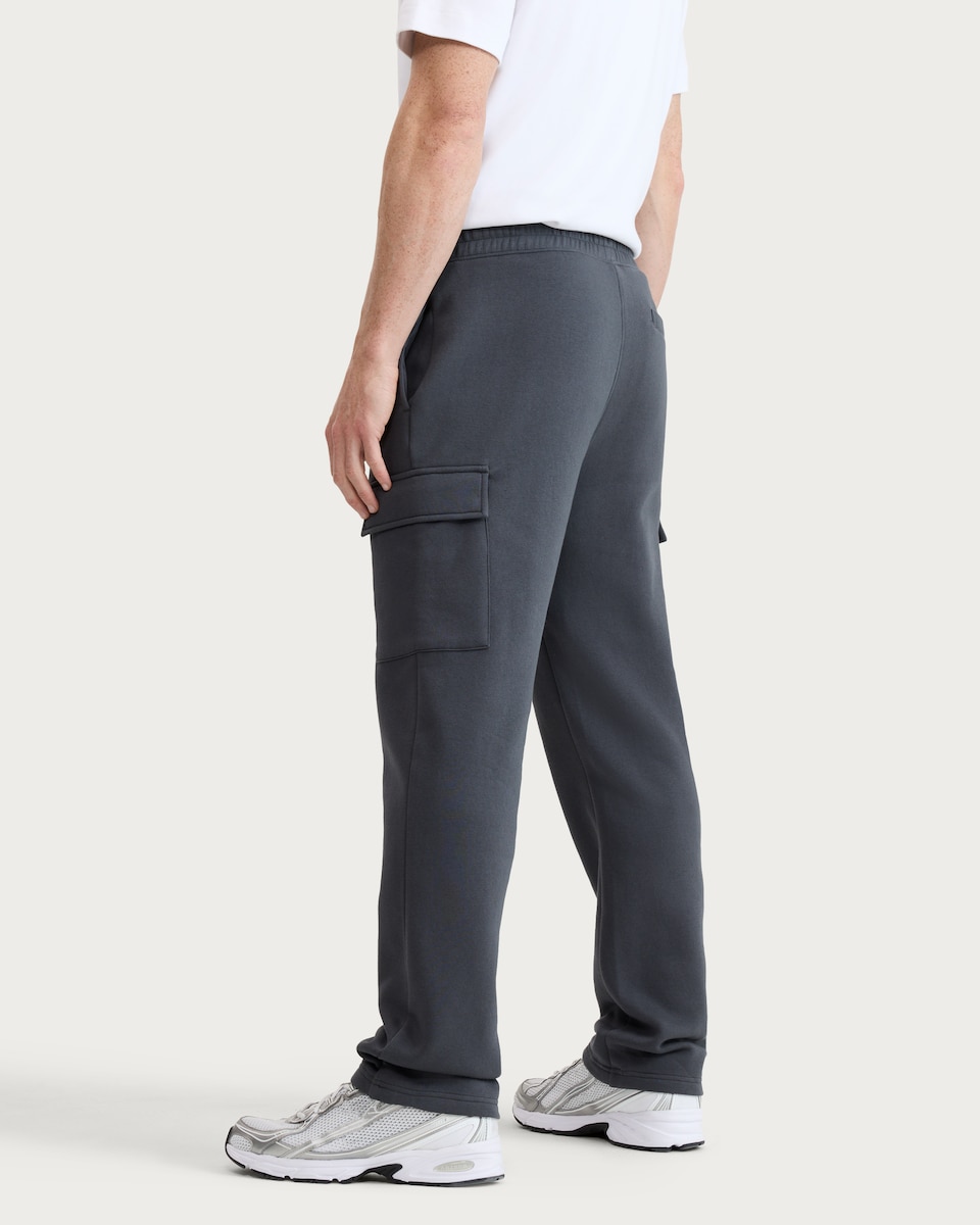 image 1 of F&F Active EVERYHOUR Straight Leg Drawstring Cargo Joggers in Grey