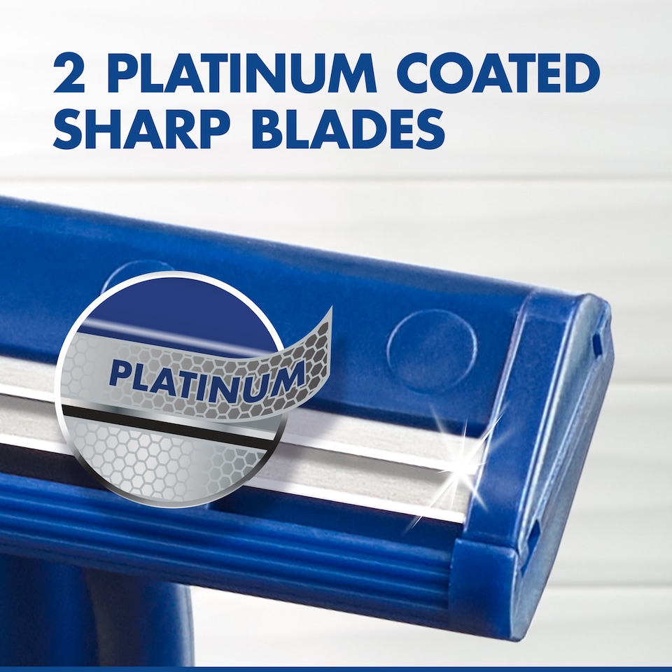 image 1 of Gillette Blue II Men's Disposable Razors 20 Pack
