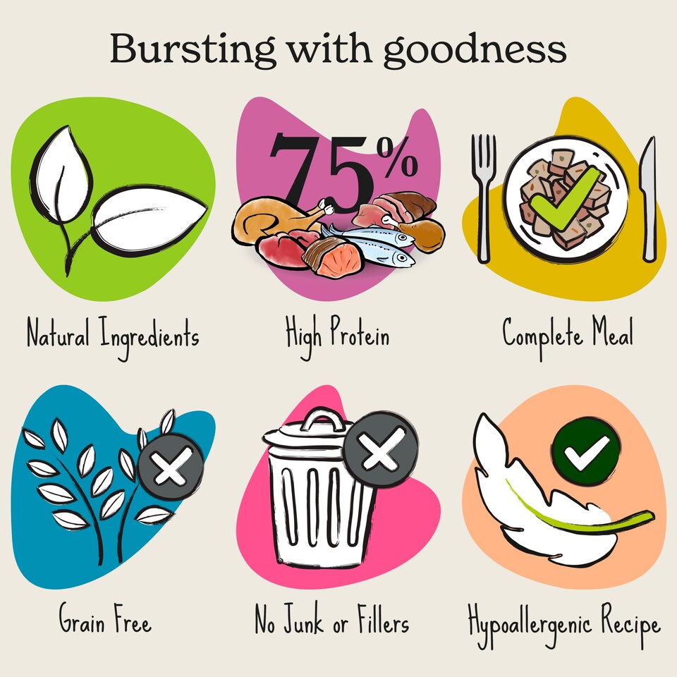 image 1 of Forthglade Grain Free Small Dog Food Duck & Turkey Variety Pack 8 x 150g