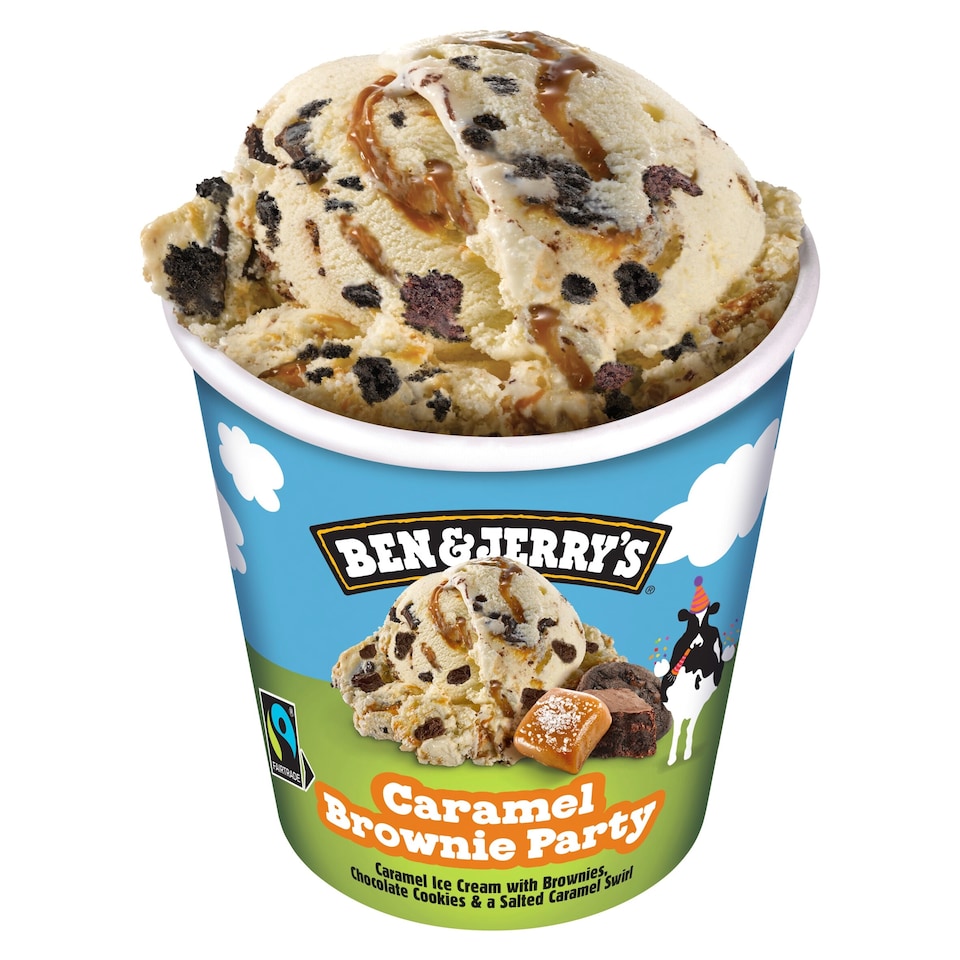 image 1 of Ben & Jerry's Caramel Brownie Party Ice Cream Tub 465ml