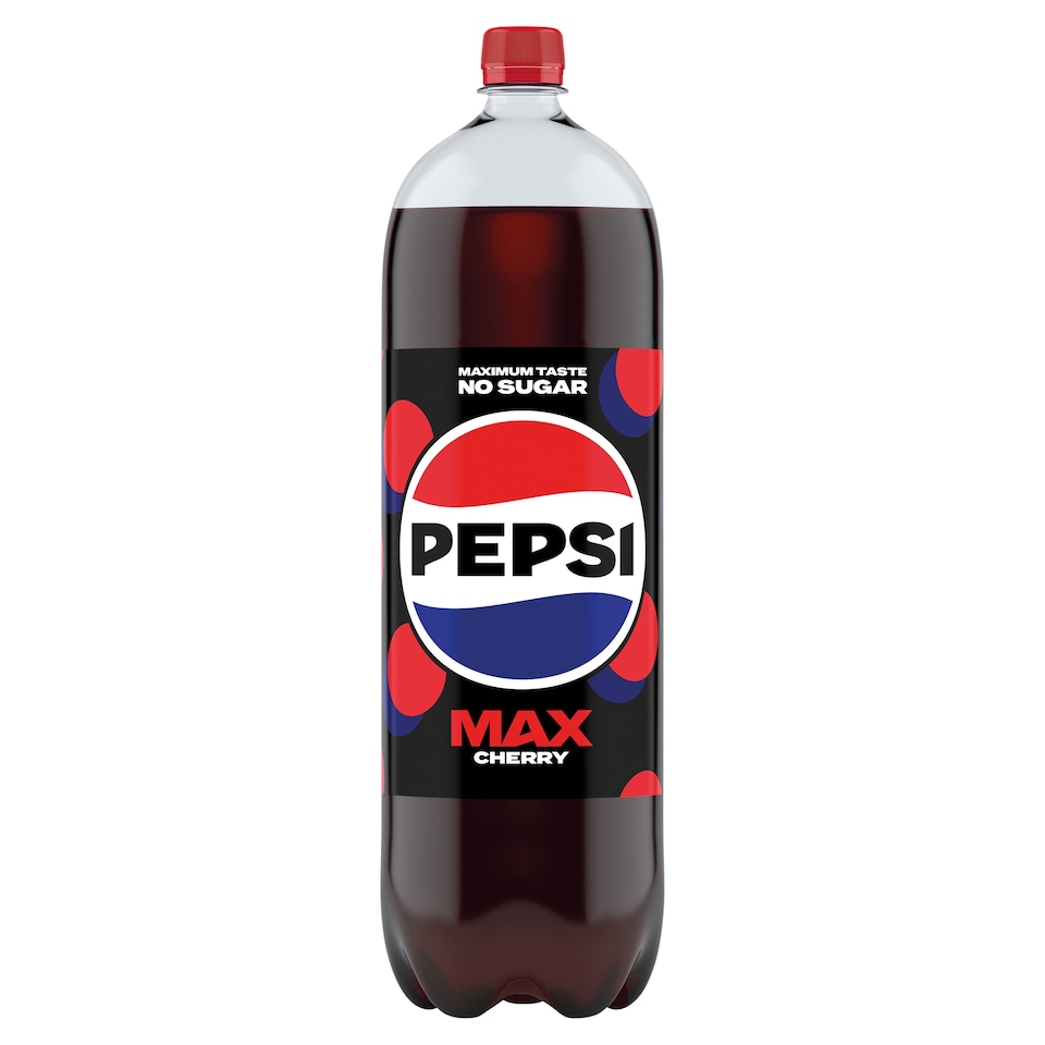 Pepsi Max Cherry Cola No Sugar Soft Drink 2 Litre