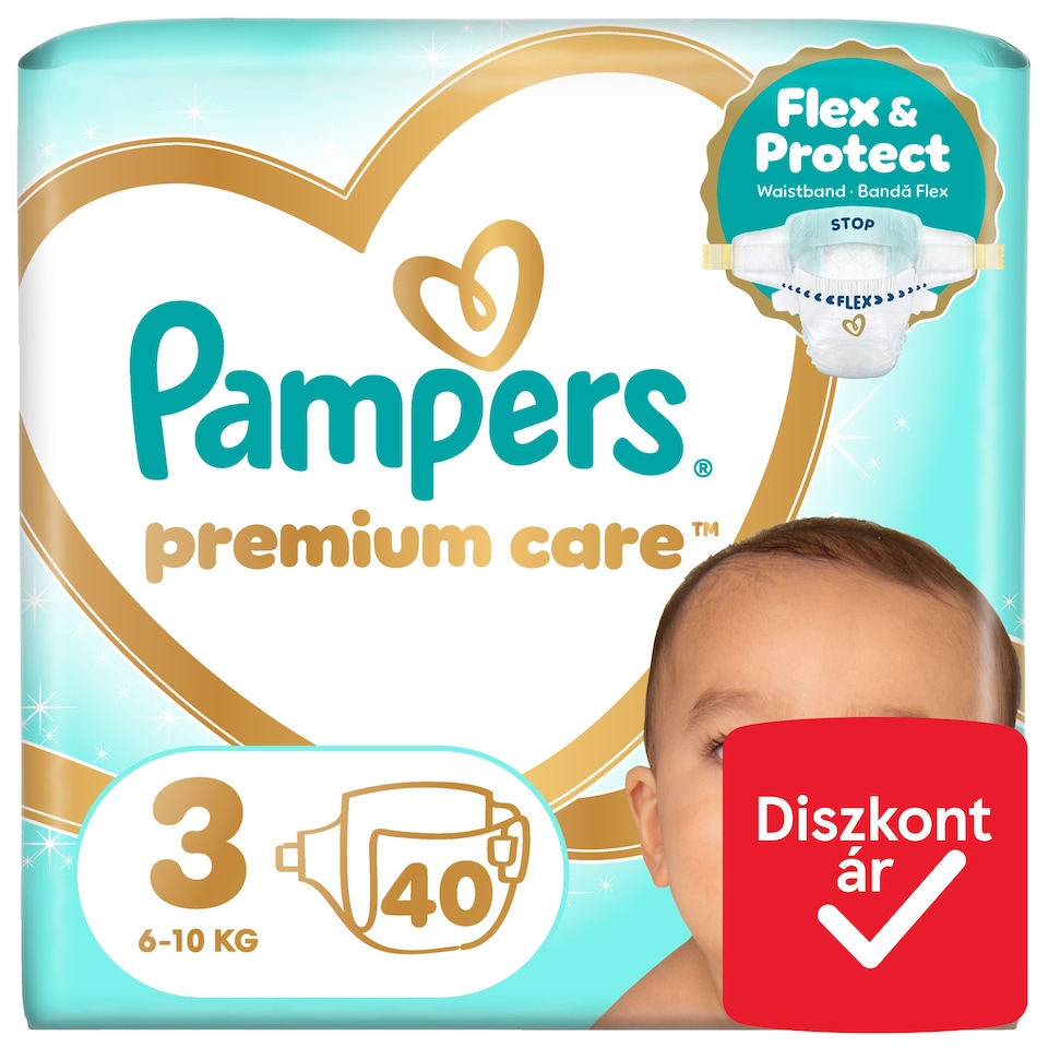 image 1 of Pampers Premium Care Size 3, 40 Nappies, 6kg-10kg