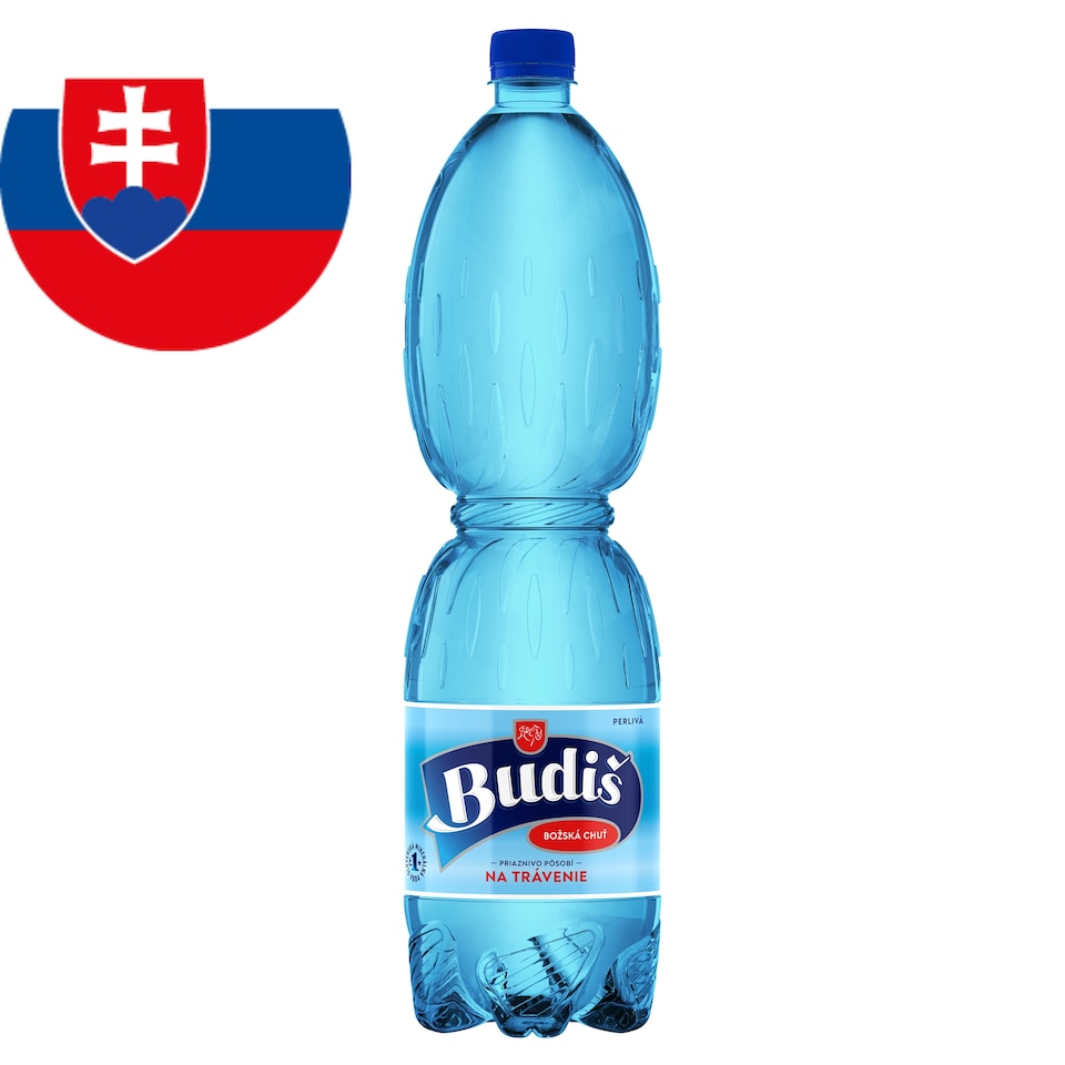 Budiš Prírodná minerálna voda perlivá 1,5 l