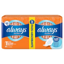 Always Ultra Hygienické Vložky Normal (V1) S Krídelkami 20 Ks