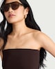 image 2 of F&F Bandeau Top in Brown