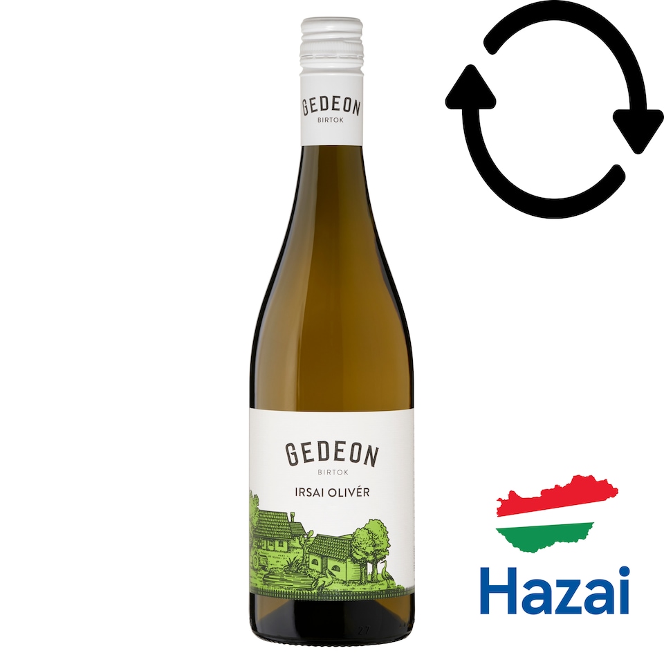 Gedeon Birtok Duna-Tisza közi Irsai Olivér száraz fehérbor 11,5% 750 ml 1. kép