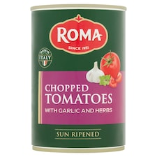 Roma Chopped Tomatoes With Herb & Garlic 400G