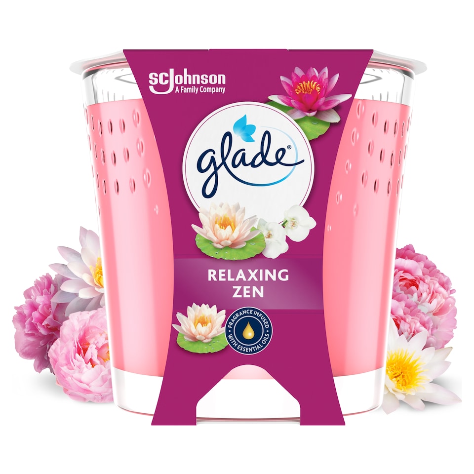 image 1 of Glade Scented Candle Relaxing Zen 112g