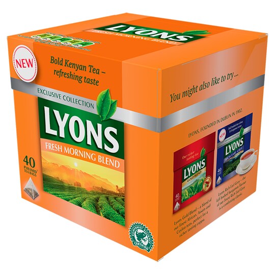 Lyons Fresh Mrng Blend Tea Bags 40 Pack 116G Tesco Groceries