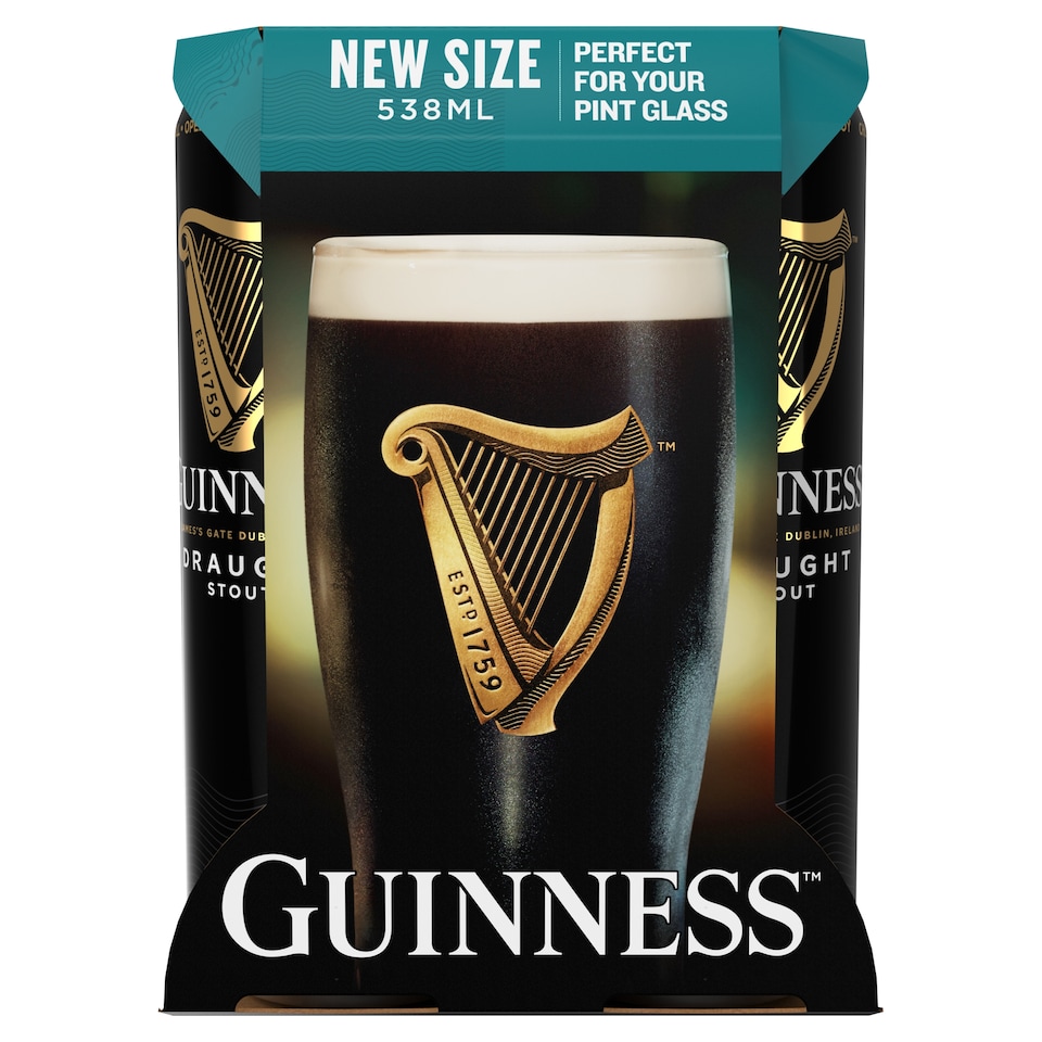 image 1 of Guinness Draught 4 X 538Ml