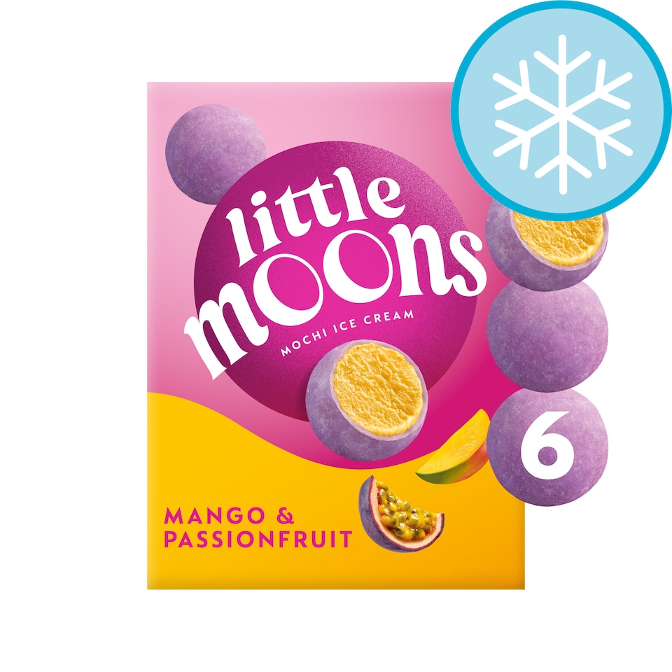 image 1 of Little Moons Passionfruit & Mango Mochi Ice Cream 6x32g