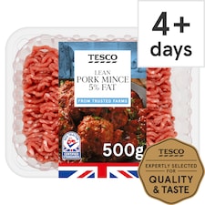 Tesco Lean Pork Mince 5% Fat 500g
