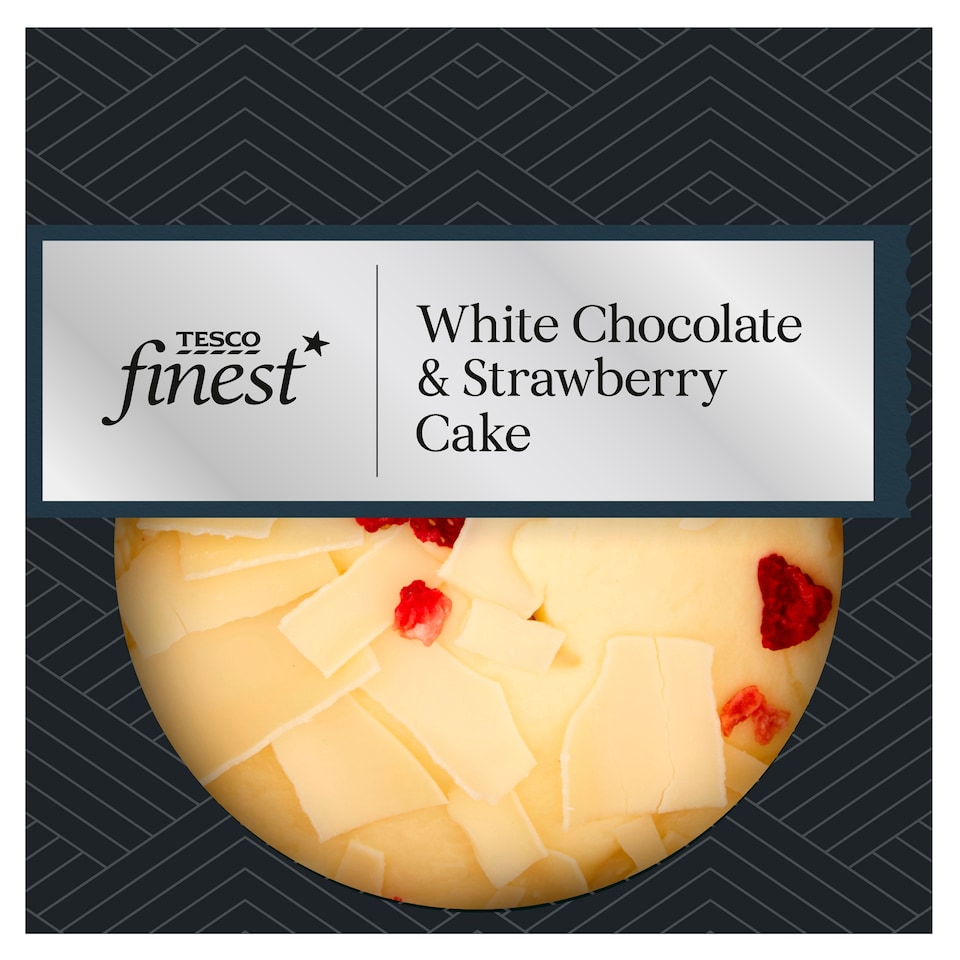 Tesco Finest White Chocolate & Strawberry Cake