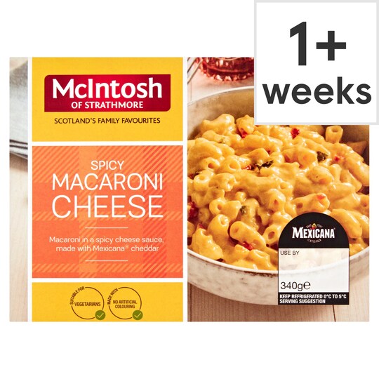 Mcintosh Spicy Macaroni & Cheese 340G Tesco Groceries
