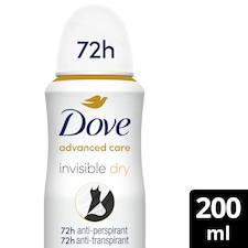 Dove Women Invisible Dry 72h Advanced Care Antiperspirant Deodorant 200ml
