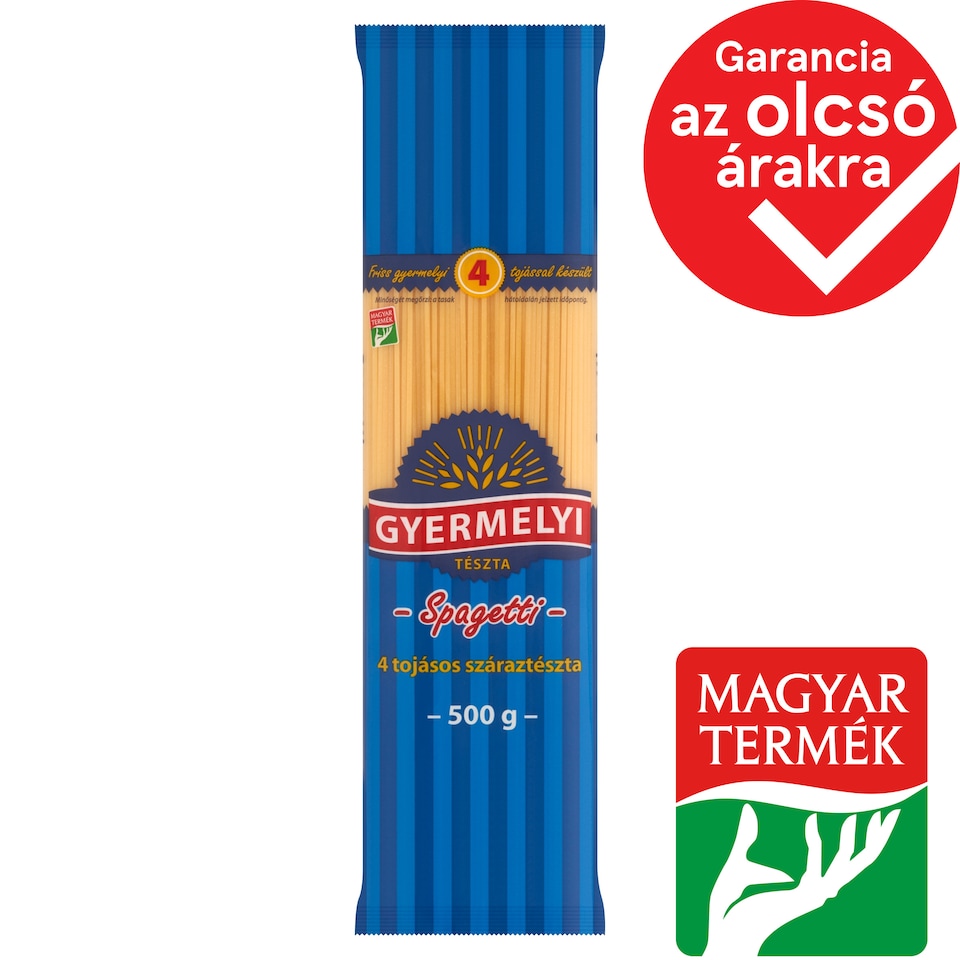 Gyermelyi Spaghetti Dry Pasta with 4 Eggs 500 g