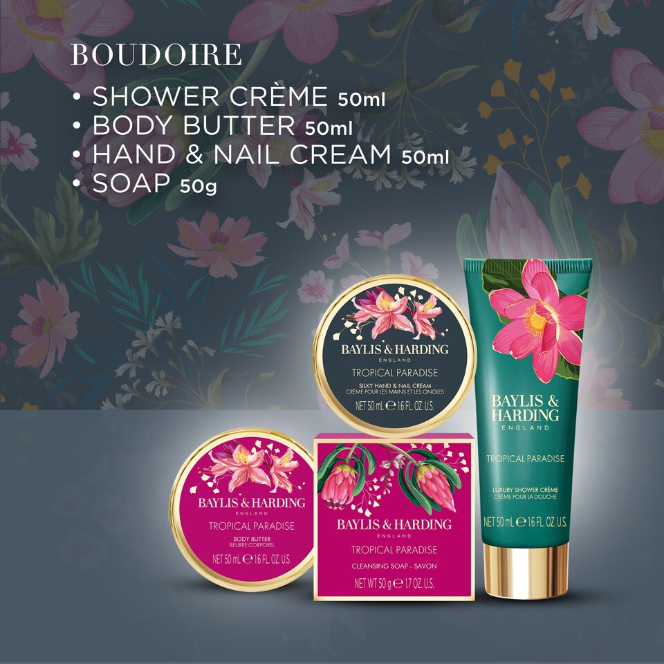 image 1 of Baylis & Harding Boudoire Luxury Pamper Tin Gift Set