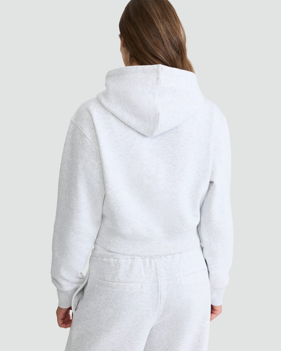image 1 of OH ME OH MY Cotton Rich Zip Up Hoodie in Grey