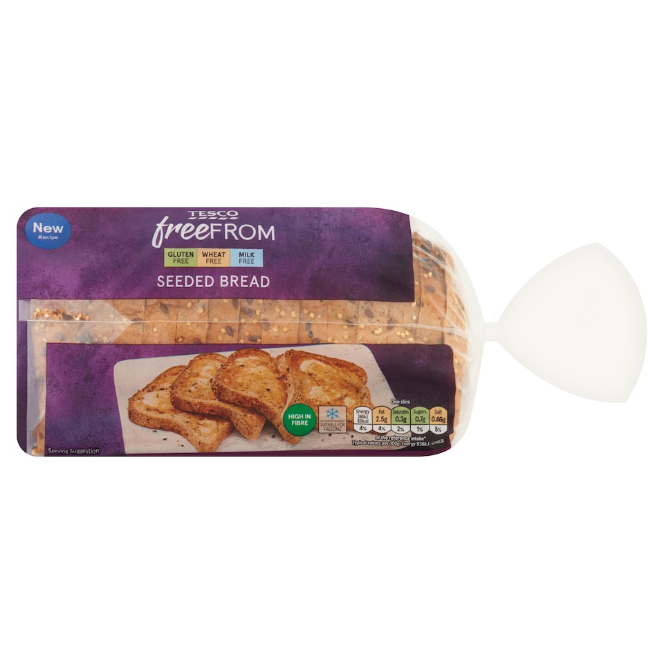 Tesco Free From Sliced Seeded Bread 550g