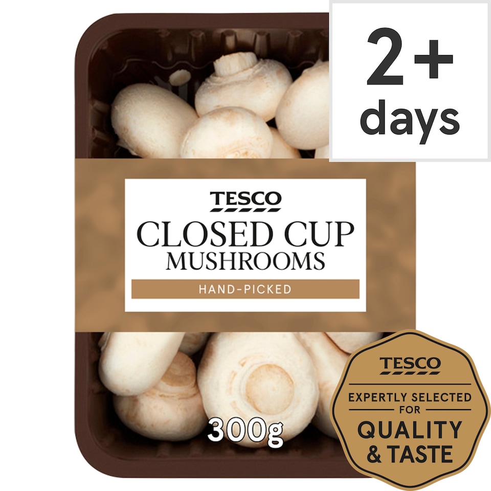image 1 of Tesco Closed Cup Mushrooms 300G