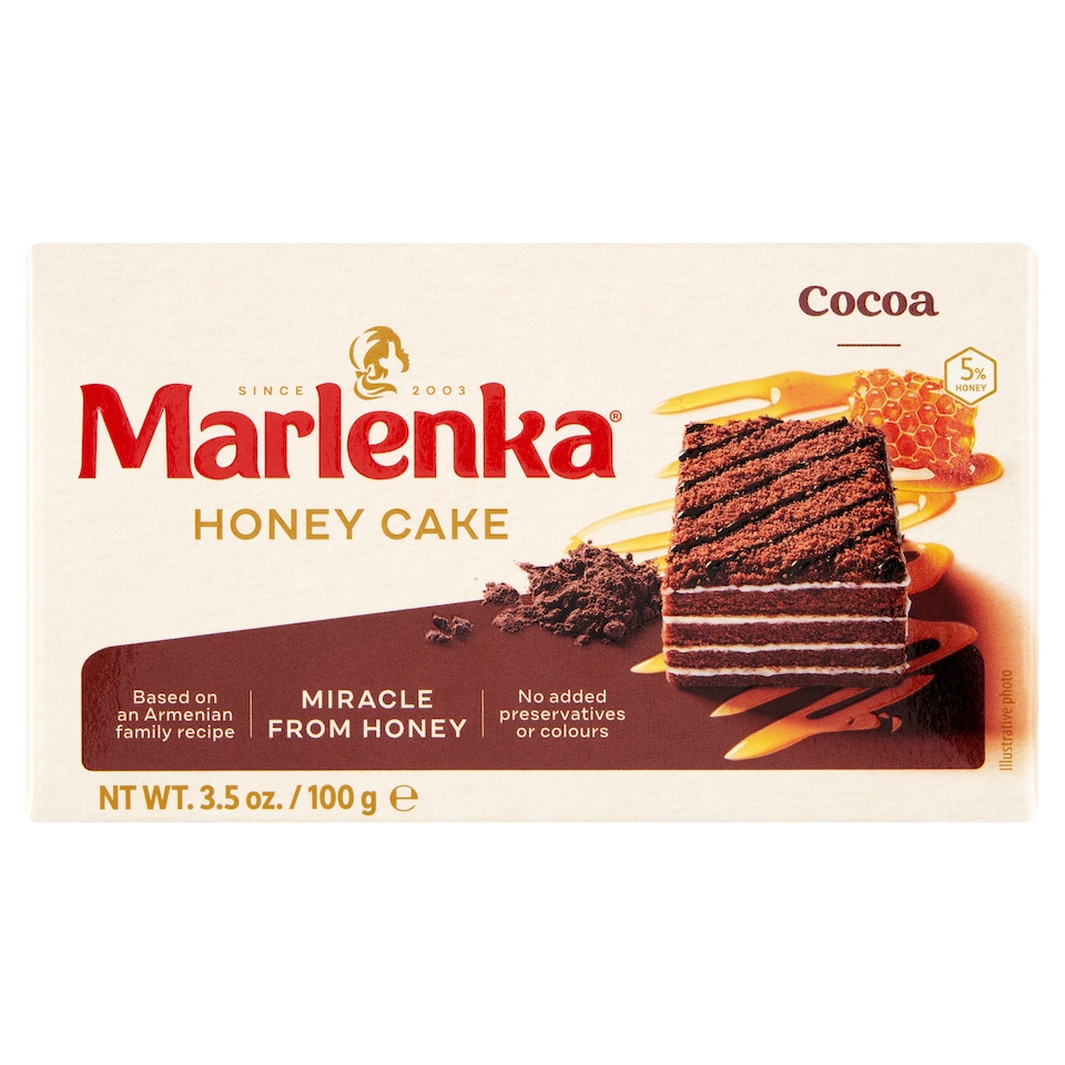 Marlenka kakaós mézes torta 100 g