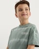 image 3 of F&F Boys Slogan Tie Dye T-Shirt and Shorts Set in Mint