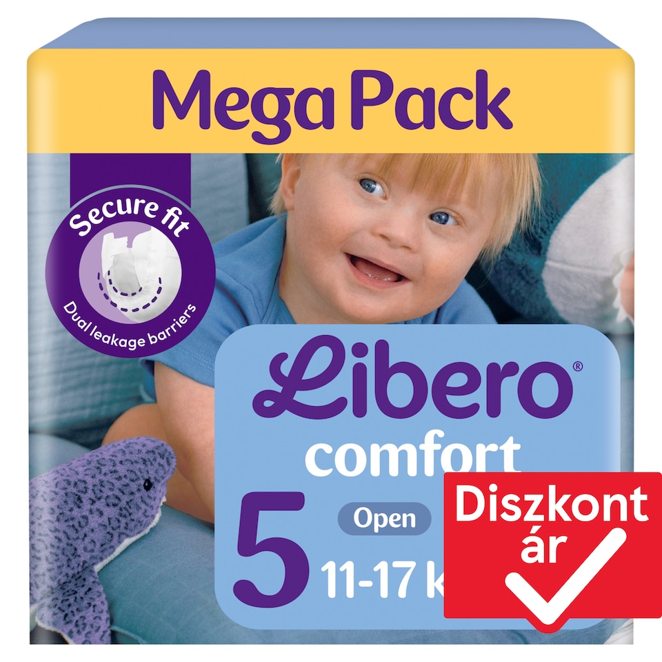 Libero Comfort Mega Pack pelenka, méret: 5, 11-17 kg, 64 db  1. kép