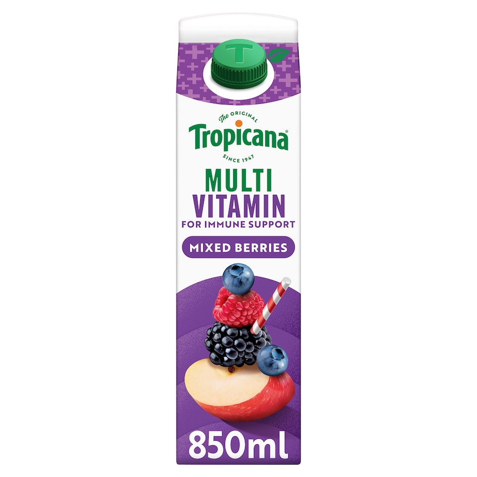 image 1 of Tropicana Multivitamin Juice - Mixed Berries 850ml