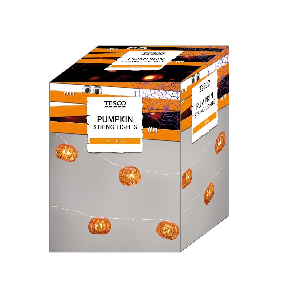 Tesco Halloween Pumpkin String Lights 10 Pieces