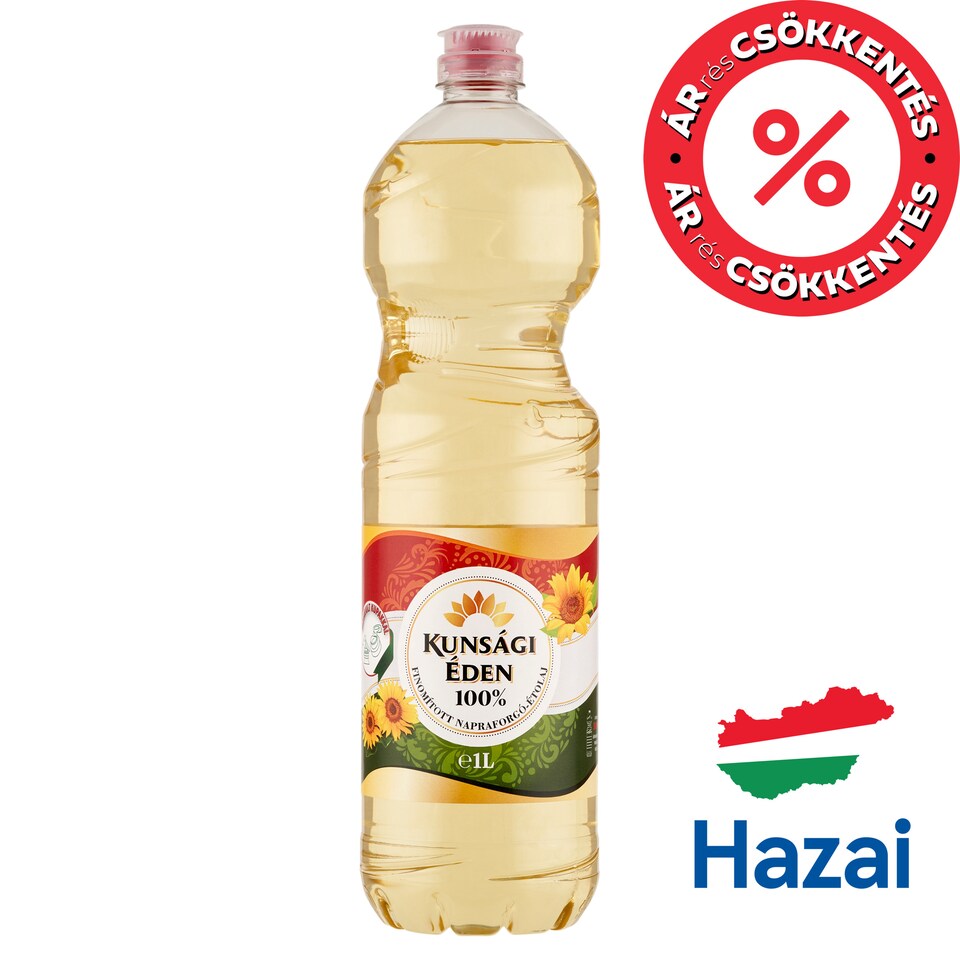 Kunsági Éden 100% Fine Sunflower Oil 1 l