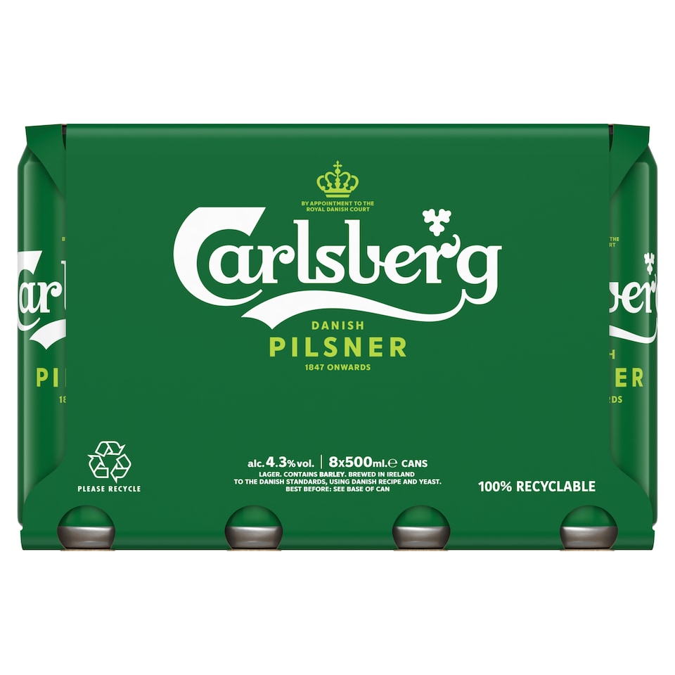 Carlsberg Danish Pilsner 8 X 500Ml
