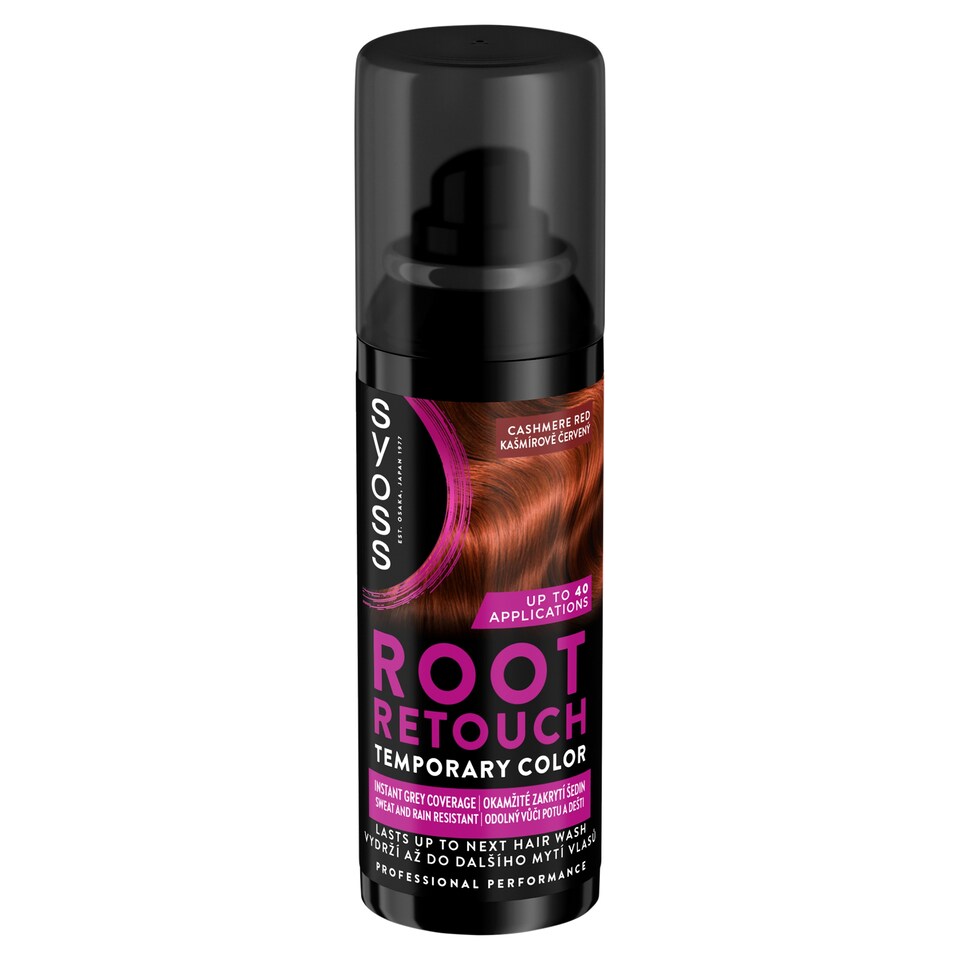 Syoss Root Retouch Temporary Color Spray for Ingrown Hair Cashmere Red 120 ml