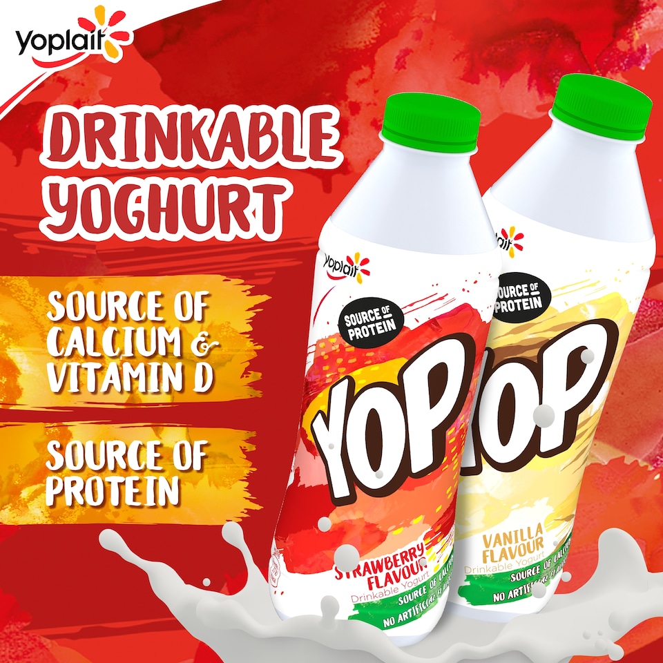 image 1 of Yop Raspberry Flavour Yogurt Drink 825g