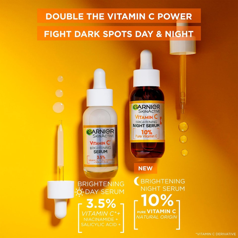 image 1 of Garnier Skin Active Vitamin C Night Serum 30ml