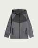 image 2 of F&F Active Boys TECHSPORT Cotton Rich Hoodie in Grey