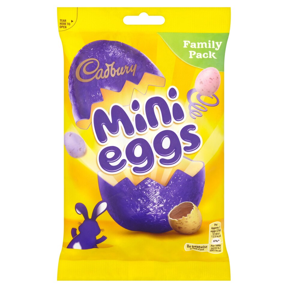 Cadbury Mini Eggs Family Pack Chocolate Bag 328G