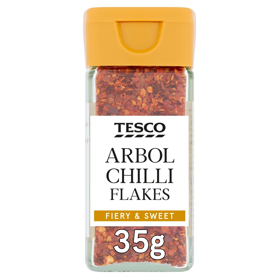 Tesco Arbol Chilli Flakes 35G