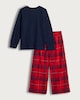 image 2 of Polar Express 2-Piece Pure Cotton Wide Leg Pyjama Set in Multi