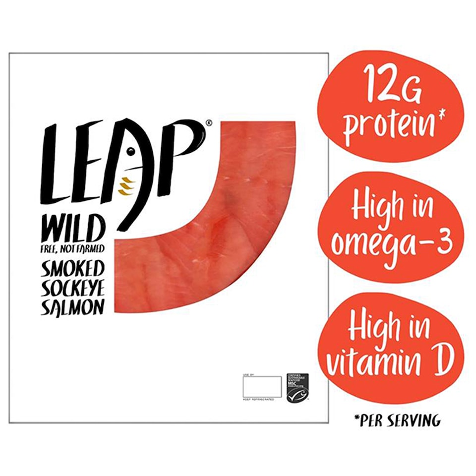 image 1 of Leap Wild Smoked Sockeye Salmon 100G