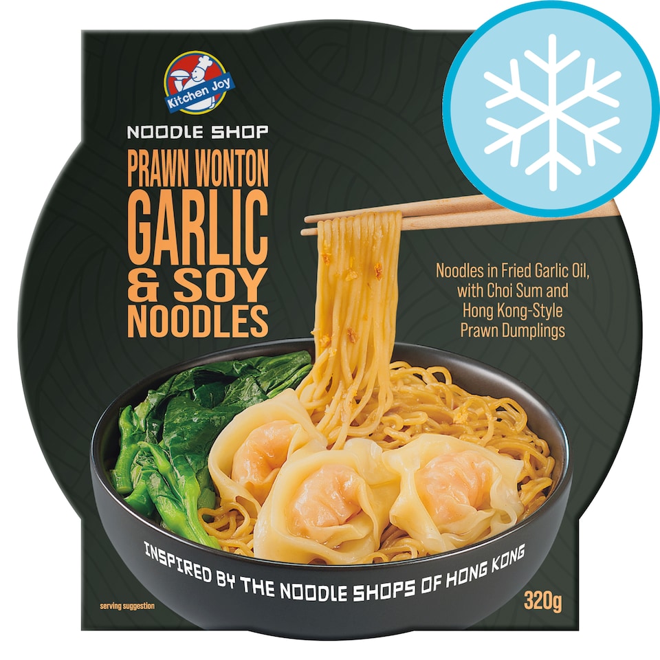 image 1 of Kitchen Joy Garlic & Soy Prawn Wonton Noodles 320g