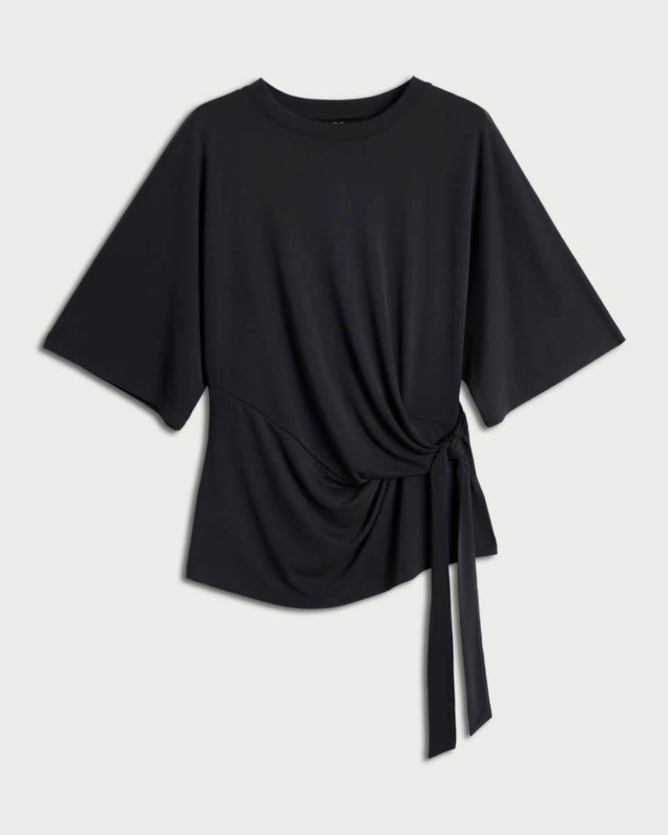 image 1 of F&F Tie Side Co-ord Top in Grey