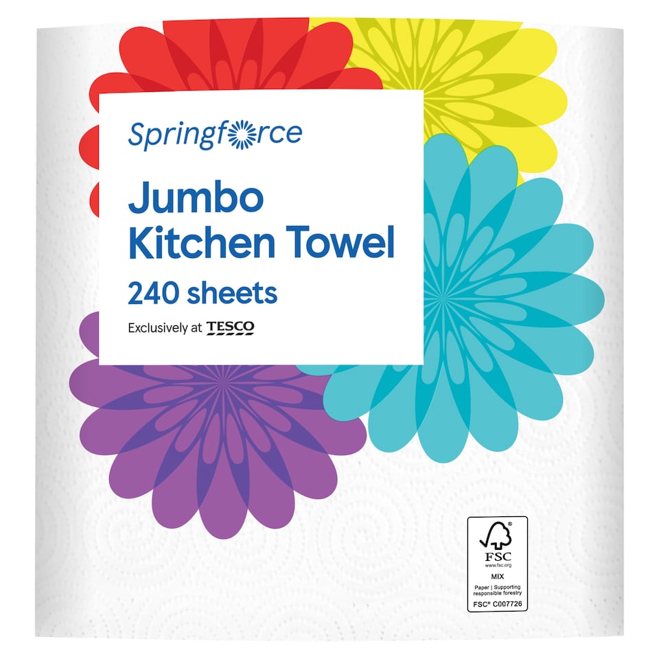 Springforce Jumbo Kitchen Towel 240 Sheets