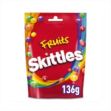 Skittles Fruit Flavoured Sweets Bag 136g