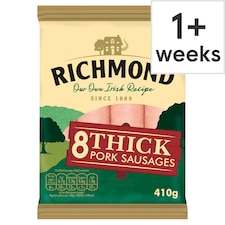 Richmond Thick Pork Sausages 8 Pack 410g