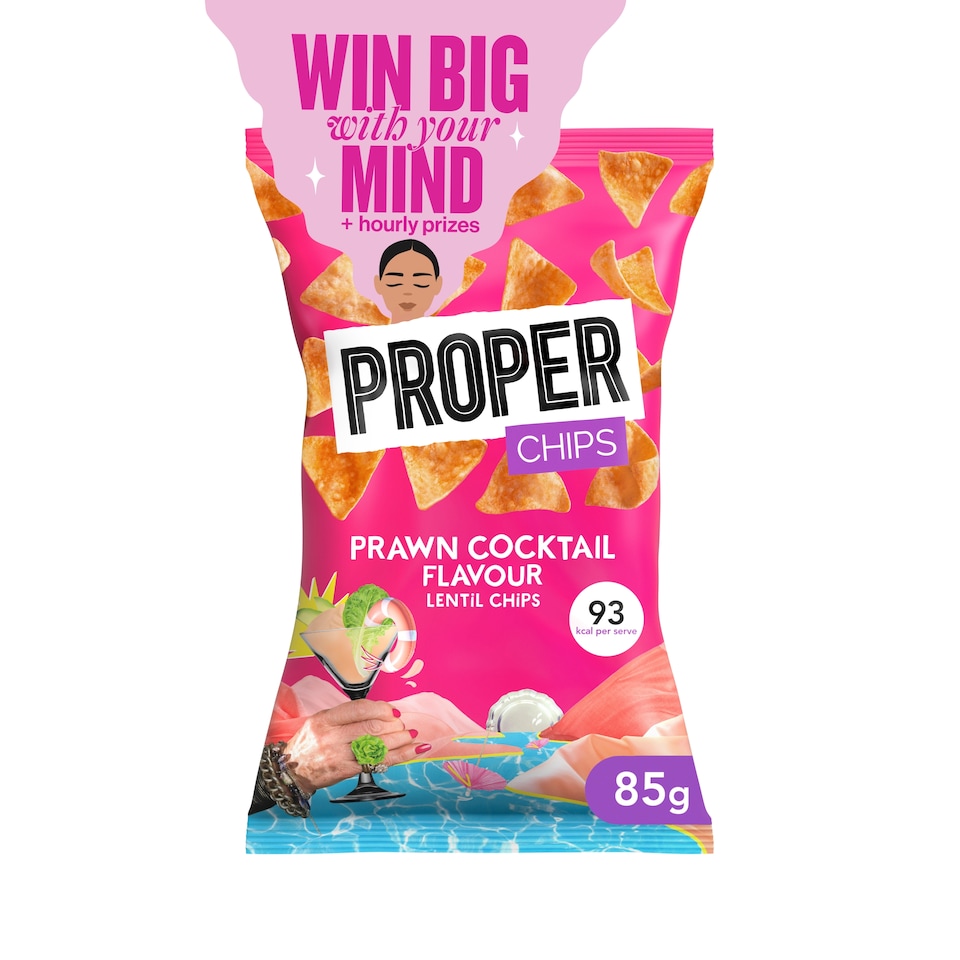 PROPERCHIPS Prawn Cocktail Lentil Chips 85g