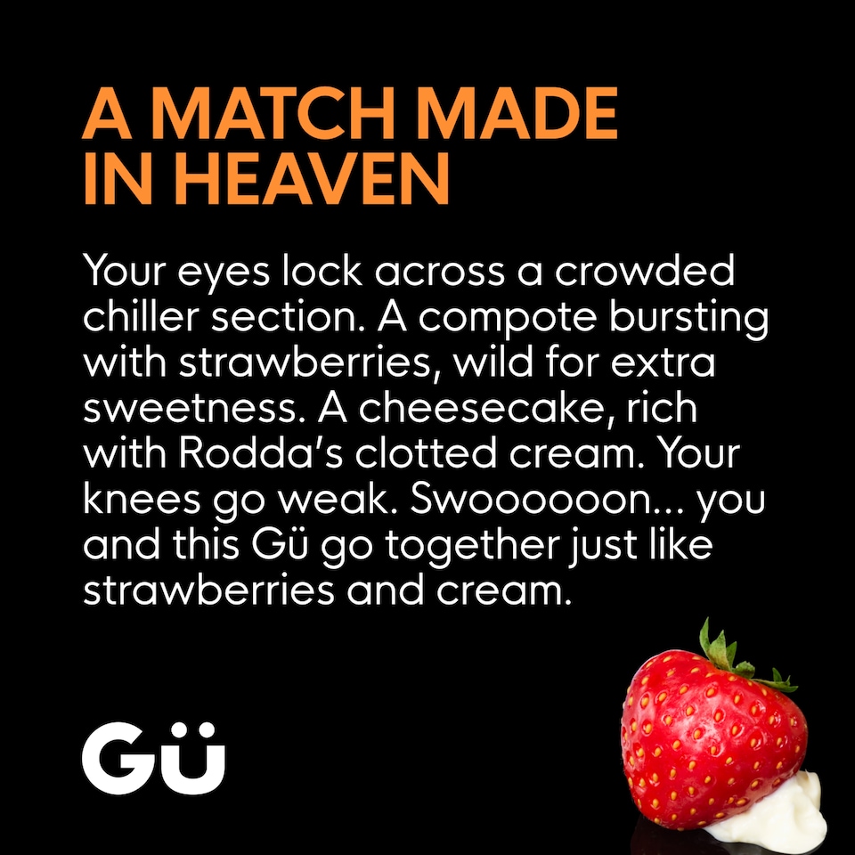 image 1 of Gu Strawberry & Clotted Cream Cheesecake Dessert (2x82g)