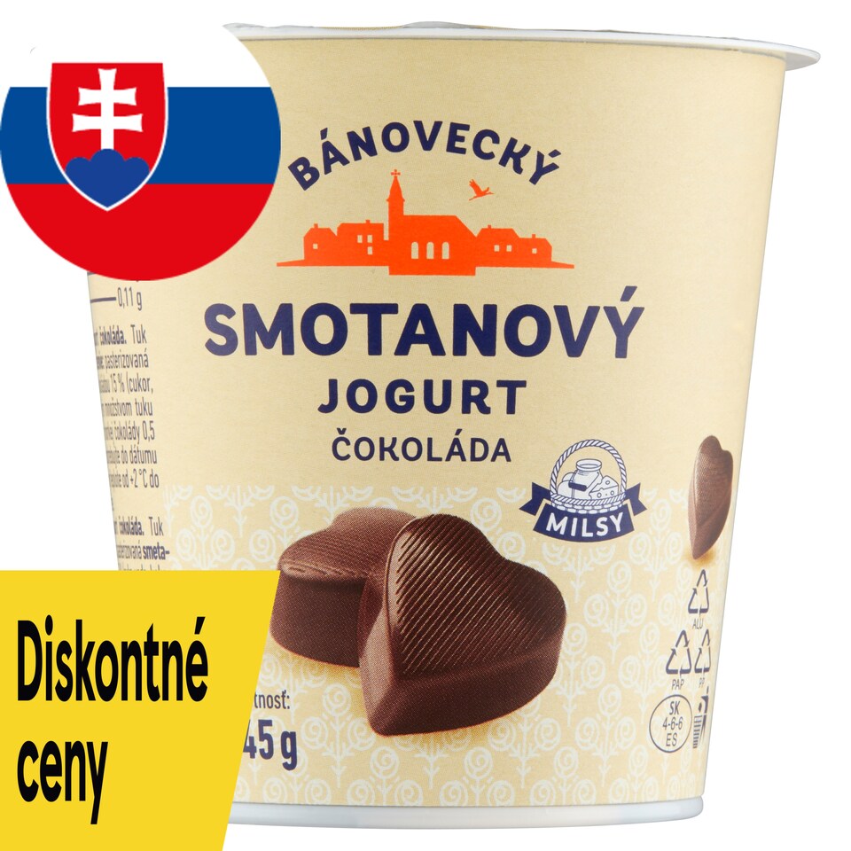 Milsy Bánovecký smotanový jogurt čokoláda 145 g